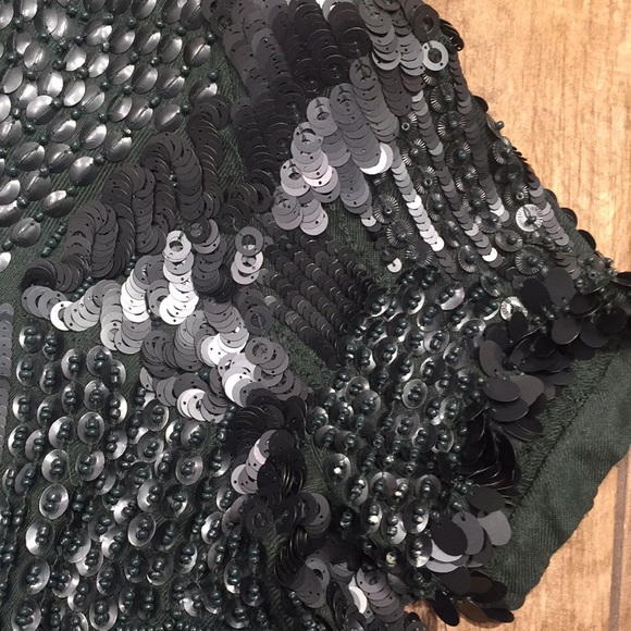 Zara Turquoise Sequin Shirt - Medium - Picture 7 of 7